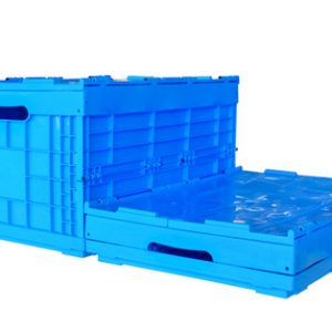 collapsible storage bins with lid