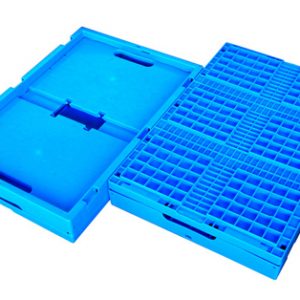 folding plastic pallet container